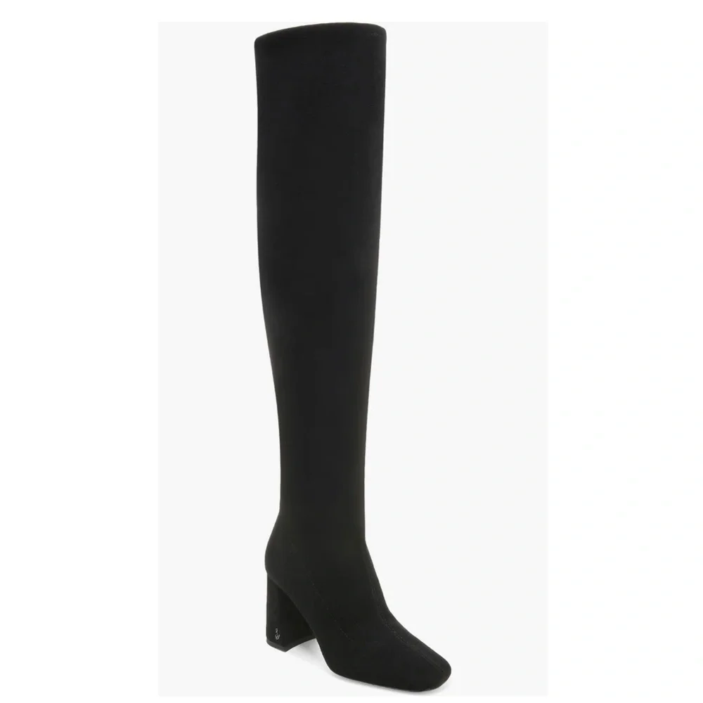 Sam Edelman Cosette Over-the-Knee Boots in Black Suede, REVOLVE Size 8.5 NEW